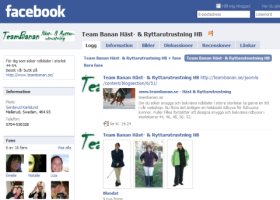 Team Banan's facebooksida